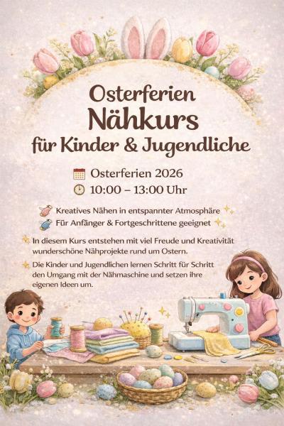 Kindernähkurs Osterferien in Gießen (Heuchelheim) - Nähen lernen für Kinder